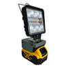 Dewalt Compatible 18v White & Orange LED Light with USB Charger