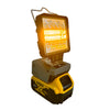 Dewalt Compatible 18v White & Orange LED Light with USB Charger