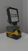 Dewalt Compatible 18v White & Orange LED Light with USB Charger