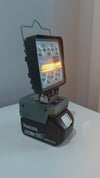 Makita Compatible 18v White & Orange LED Light with USB Charger